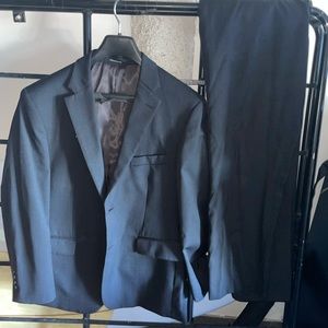 Pronto Uomo Platinum Black Suit (Blazer & Pants)